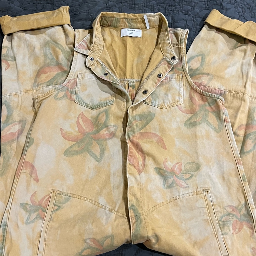 One Teaspoon Tropical Braxton Utility Jumpsuit-New -no tags